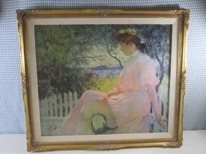 (FDS) Vintage Framed Frank Weston B...