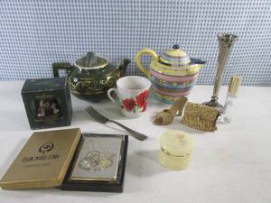 (CS) Lot of Misc - Tea Pots - Cigar...
