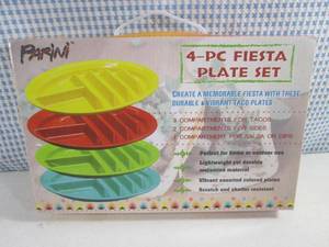 (CS) Parini 4pc Fiesta Plate Set...