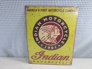 (EC1) Indian Motorcycle Tin Sign 12...