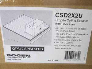(EW2) Bogen Drop-In Ceiling Speaker...