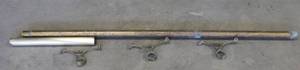 73 Brass Bar Footrail 2pieces