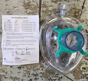 MSRP $16,800  28 Cases (150 MasksCase) NEW SUNMED PREMIUM AIR CUSHION ENHANCED OXYGEN  RESUSCITATOR  ANESTHESIA  CPAP MASKS SIZE SMALL ADULT - INFLATION VALVE ADJUSTS CUFF PRESSURE FOR OPTIMAL SEAL EXPIRATION 723