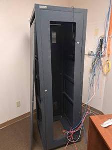 lot 228 image: Mayline Network Products 76 Server Rack