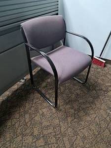 lot 251 image: Padded Office Entry Arm Chair