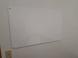 lot 242 image: Wall-Mount Dry Erase Board 36x24