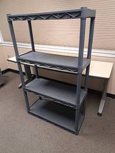 lot 239 image: Plastic Shelving Unit 4-tier