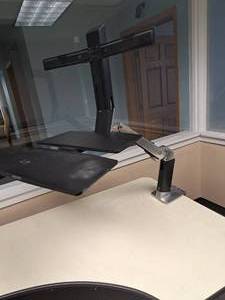 lot 240 image: Ergotron Clamp Mount Desk Riser
