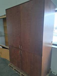 lot 267 image: 84 Storage Cabinet 4-door