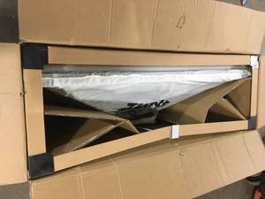 lot 15 image: 48 Convertible Vent Wall Mount Range Hood in Black Stainless Steel (BSKBN-48) by ZLINE Kitchen and Bath Customer Returns See Pictures