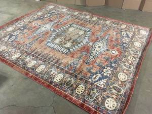 lot 22 image: Utopia Larissa Peach 8 0 x 10 0 Area Rug by Unique Loom See Pictures