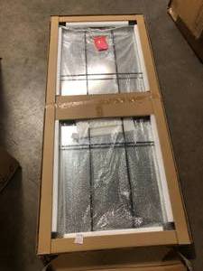 lot 30 image: Home Decorators Collection  Oversized Black Metal Frame Windowpane Classic Floor Mirror (70 in. H x 29 in. W)