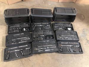 lot 31 image: Lot of 3 Husky  Mechanics Tool Set Customer returns See Pics