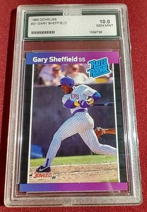 Slabbed Mint 1989 Donruss Gary Sheffield Rookie Card