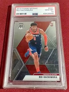 2019 Mosaic Rui Hachimura Rookie Card - PSA 10