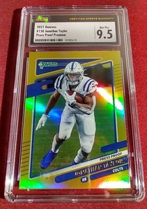 2021 Donruss Press Proof Premium Jonathan Taylor - CSG 9.5