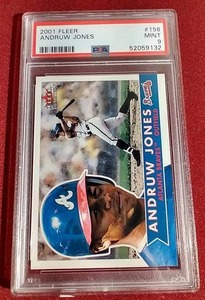 2001 Fleer Andruw Jones - PSA 9