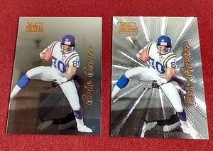 (2) 1996 Select Certified Cris Carter Cards - Premium Stock
