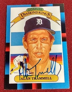 Autographed Alan Trammell Card