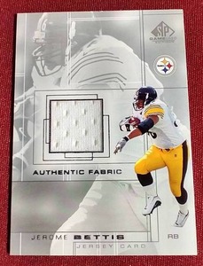 2001 Upper Deck SP Jerome Bettis Game Used Jersey Card