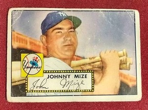 1952 Topps Johnny Mize Card