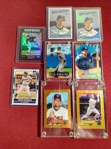 (8) Numbered Minnesota Twins Cards