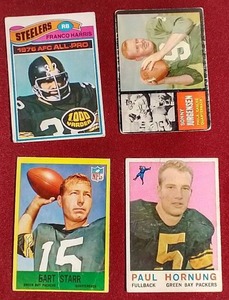 (4) Vintage Football Legends Cards