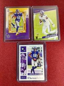(3) Justin Jefferson Rookie Cards