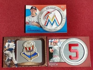 (3) Baseball Patch Cards - Beautiful Patches