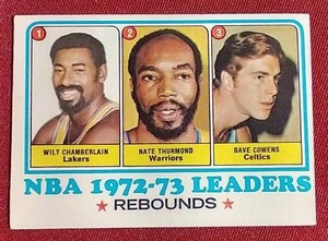 1973-74 Topps Wilt Chamberlain Leaders Card