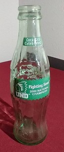 2000 UND Hockey Champions Coke Bottle