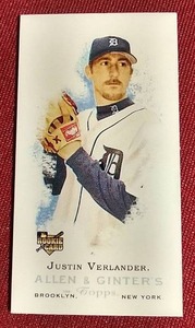 2006 Allen & Ginter MINI Justin Verlander Rookie Card