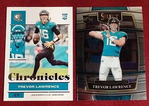 (2) 2021 Trevor Lawrence Rookie Cards