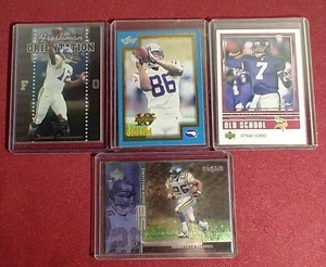 (4) Numbered Vikings Cards - Popular Players