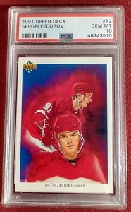 1991 Upper Deck Sergei Fedorov - PSA 10