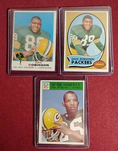 (3) Vintage Green Bay Packer Cards - HOFers