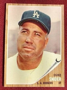 1962 Topps Duke Snider
