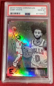 2019 Panini Chronicles Coby White Rookie Card - PSA 10