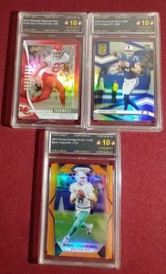 (3) Slabbed Football Cards - All Numbered