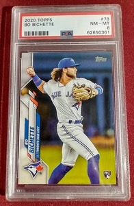 2020 Topps Bo Bichette Rookie Card - PSA 8