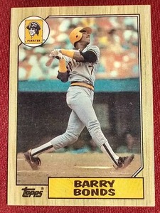 1987 Topps Barry Bonds Rookie Card