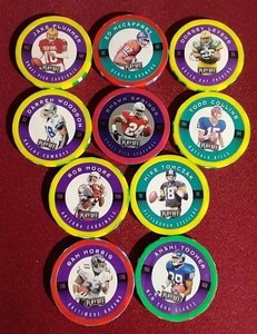 (10) 1997 Playoff NFL Poker Chips