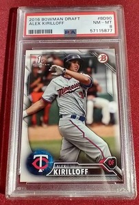 2016 Bowman Draft 1st Bowman Alex Kirilloff - PSA 8