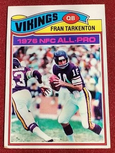 1977 Topps Fran Tarkenton Card