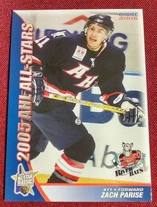 2004-05 Choice AHL All-Stars Zach Parise Rookie Card
