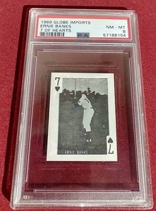 1969 Globe Imports Ernie Banks - PSA 8