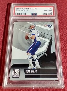2006 Donruss Elite Tom Brady - PSA 8