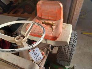 lot 6 image: Bolens 1220 Lawn Tractor with 42-inch Bolens Green Mower Deck, Model No. 193 01, Serial No. 51496