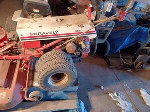 lot 8 image: Gravely 564 Walk-Behind Tractor with a 50-inch Deck and Powered by a Kohler Engine, Model No. K301T, Serial No. 7599689