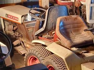 lot 13 image: Bolens FMC Lawn Tractor, No Mower Deck, Model No. HH120-120061B, Serial No. 8134